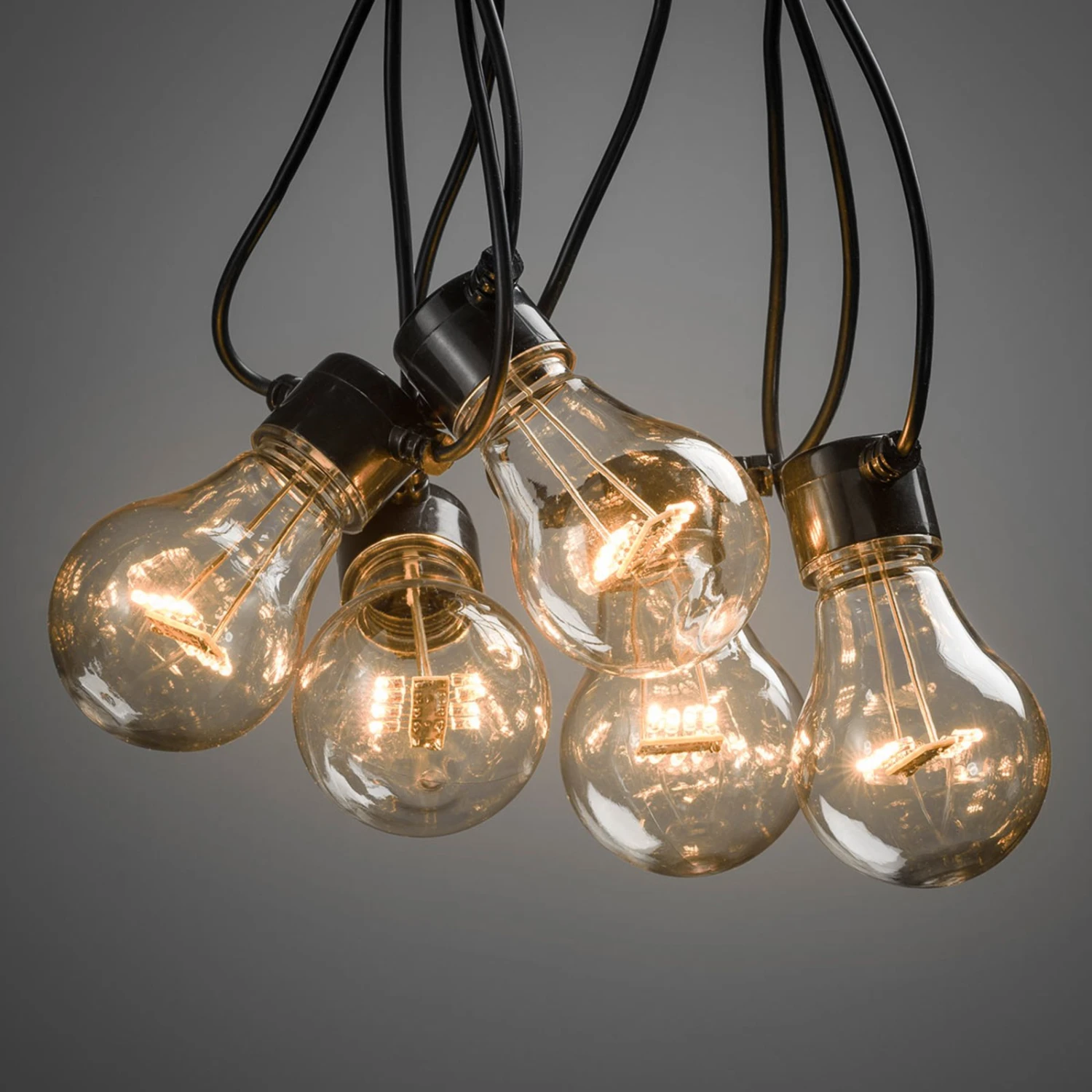 LED-Lichterkette Glühfadenoptik Bernstein 5-flg. – Bild 7