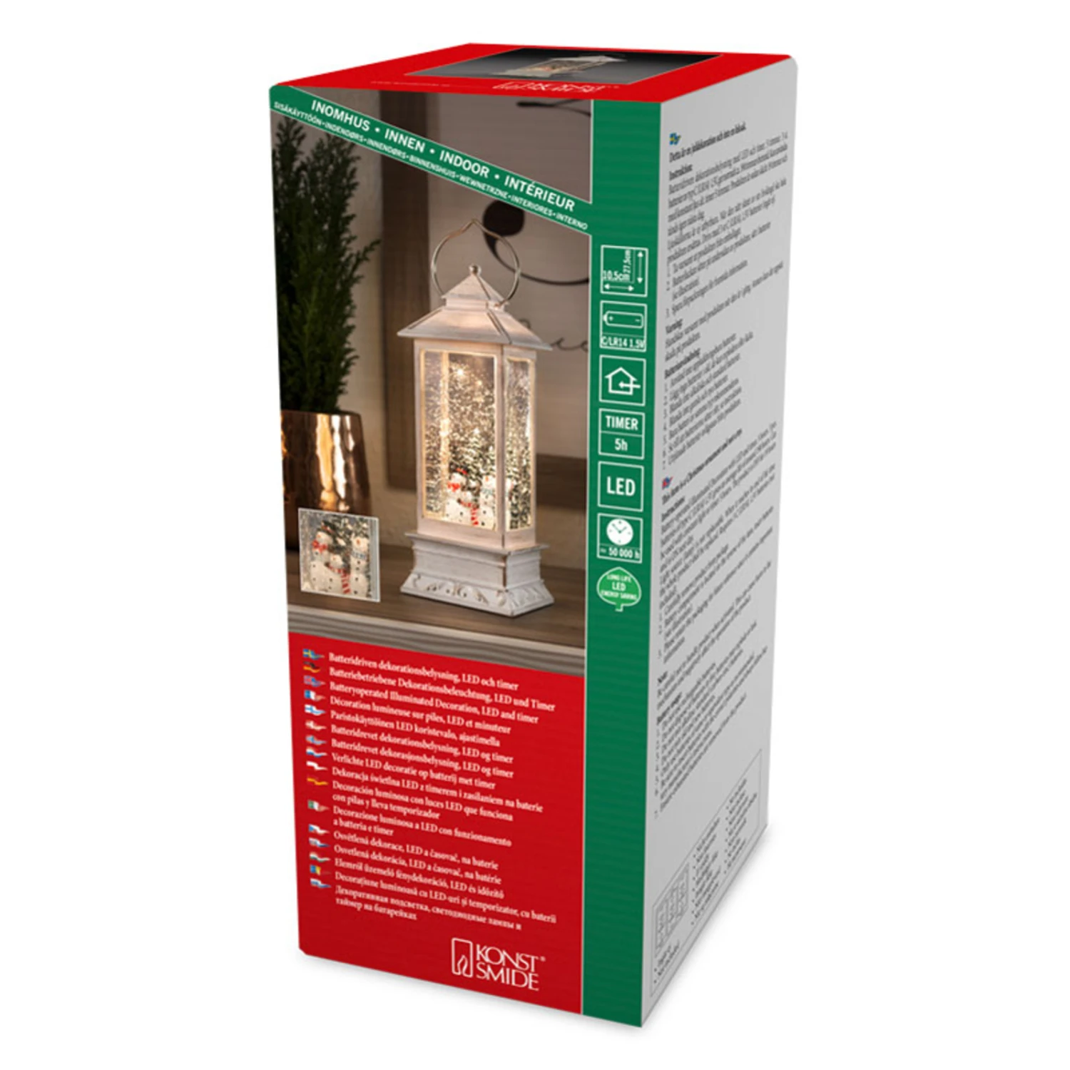 LED-Wasserlaterne Schneemänner – Bild 3