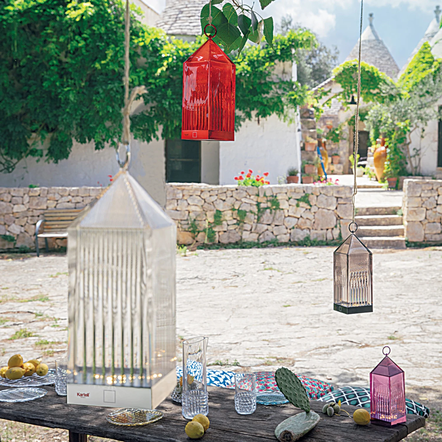 Kartell Lantern LED-Tischleuchte, Transparent IP54 – Bild 5