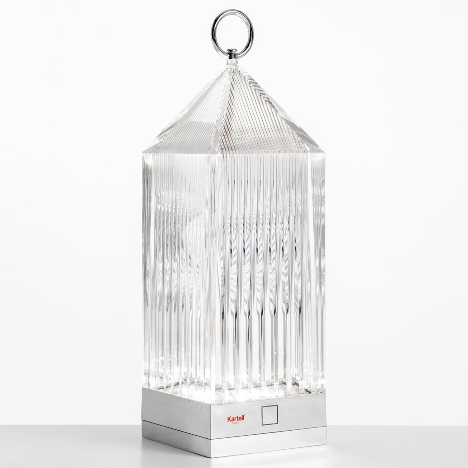 Kartell Lantern LED-Tischleuchte, Transparent IP54
