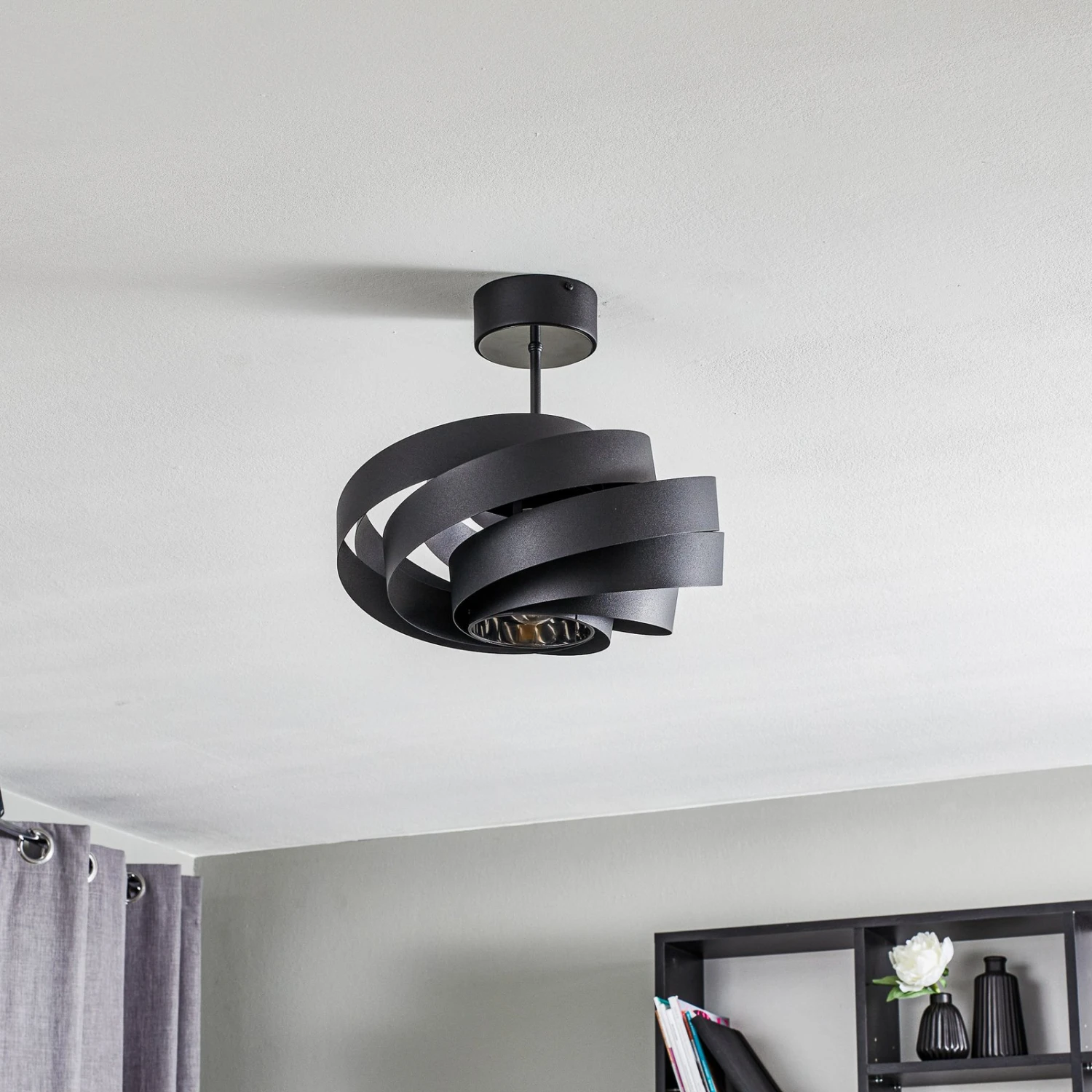 Deckenleuchte Vento Schwarz Ø 40 Cm – Bild 3