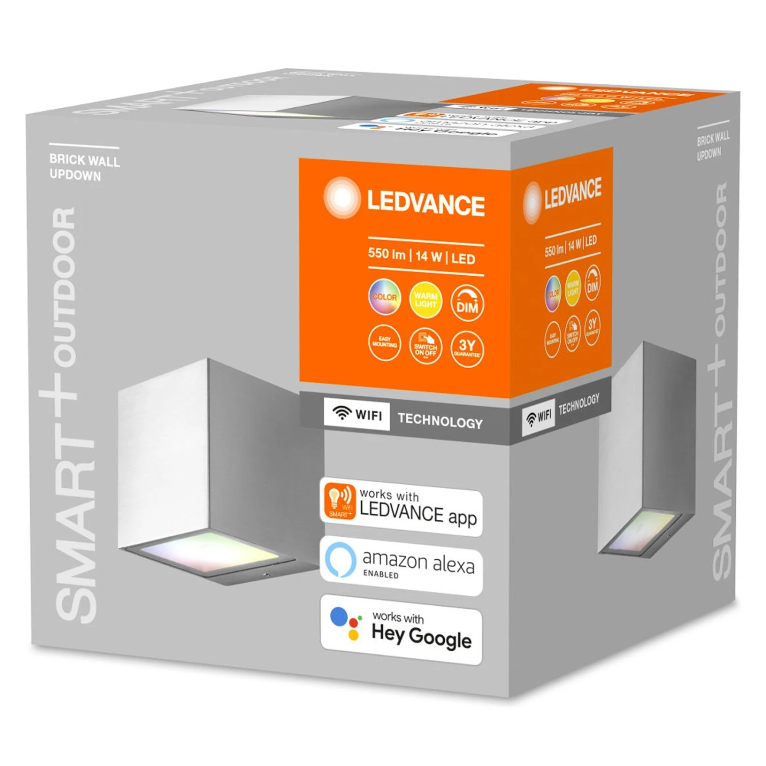 LEDVANCE SMART+ WiFi Outdoor Brick, Stahl – Bild 4