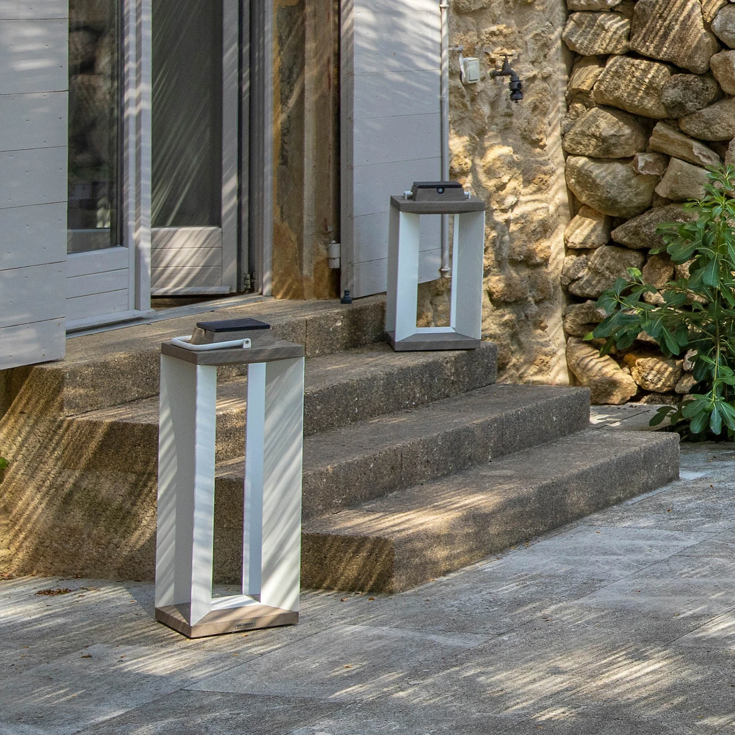 Solarlaterne Teckalu, Duratek/weiß, 45,5cm – Bild 3