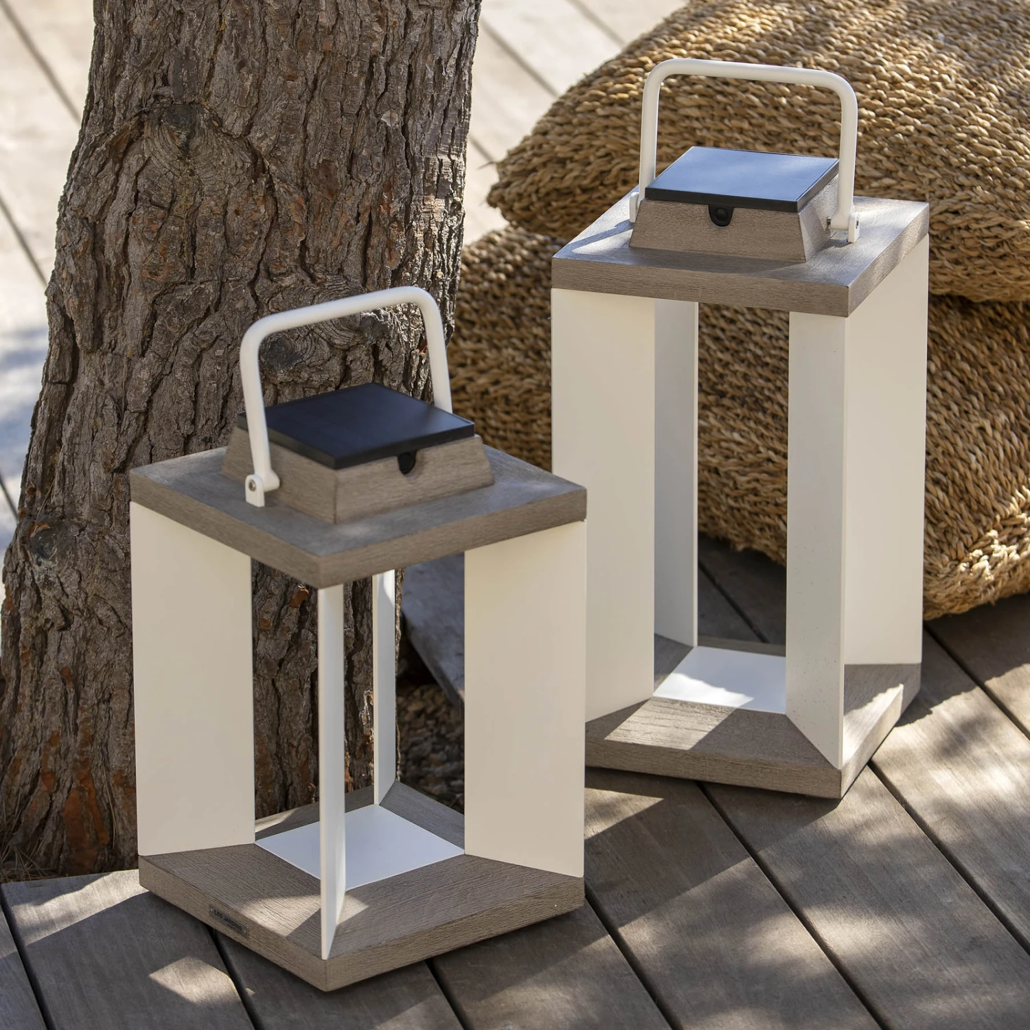 Solarlaterne Teckalu, Duratek/weiß, 45,5cm – Bild 8