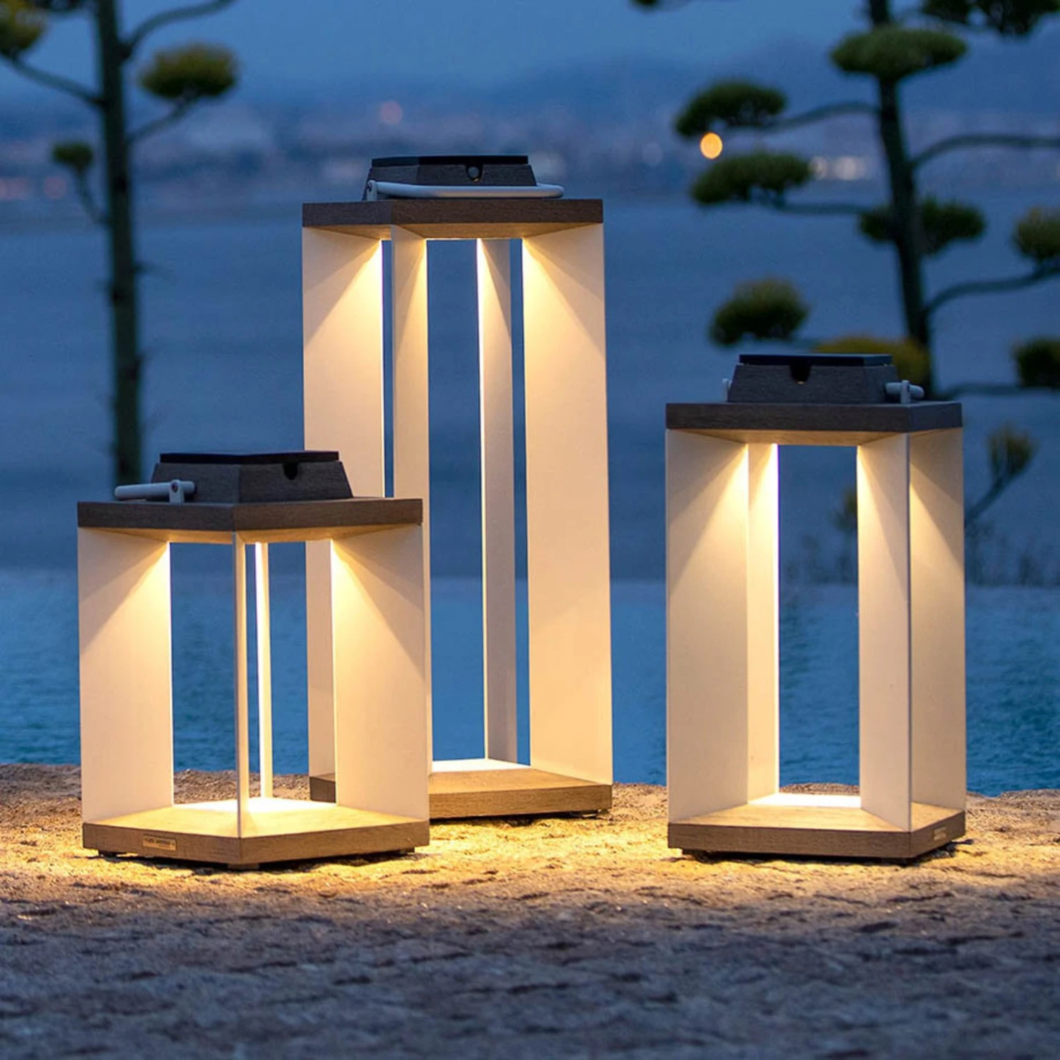 Solarlaterne Teckalu, Duratek/weiß, 45,5cm – Bild 9