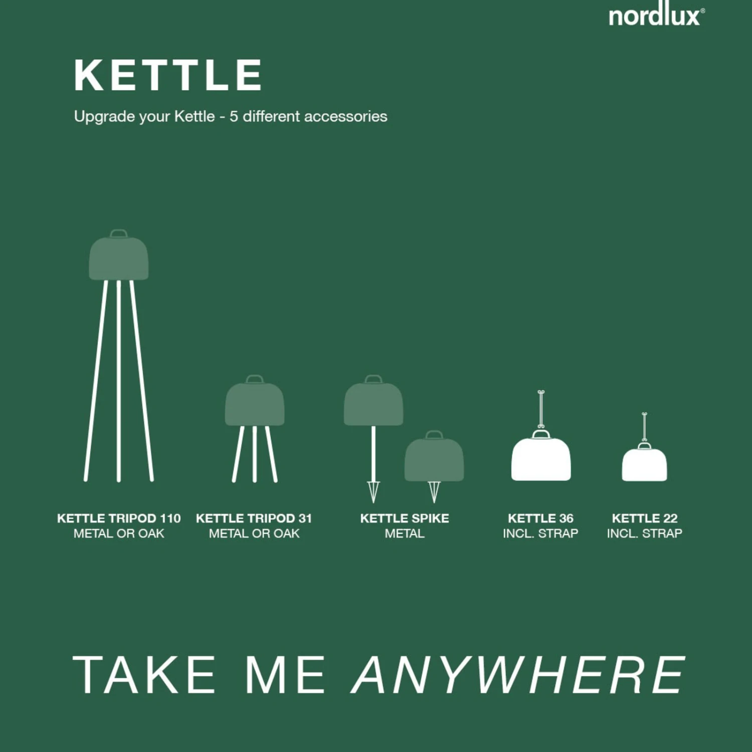 Nordlux LED-Stehleuchte Kettle Tripod Holz, Schirm 36cm – Bild 4