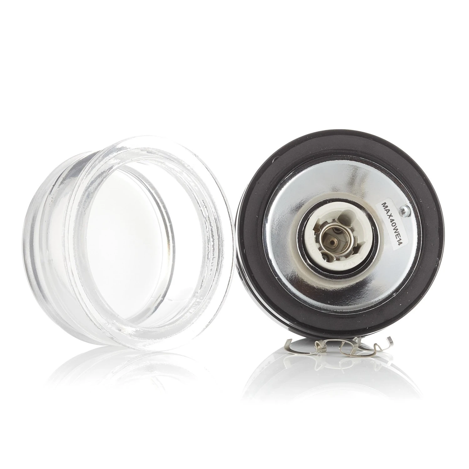 Oluce Fresnel Wandlampe M. Glaslinse IP44 Schwarz – Bild 7