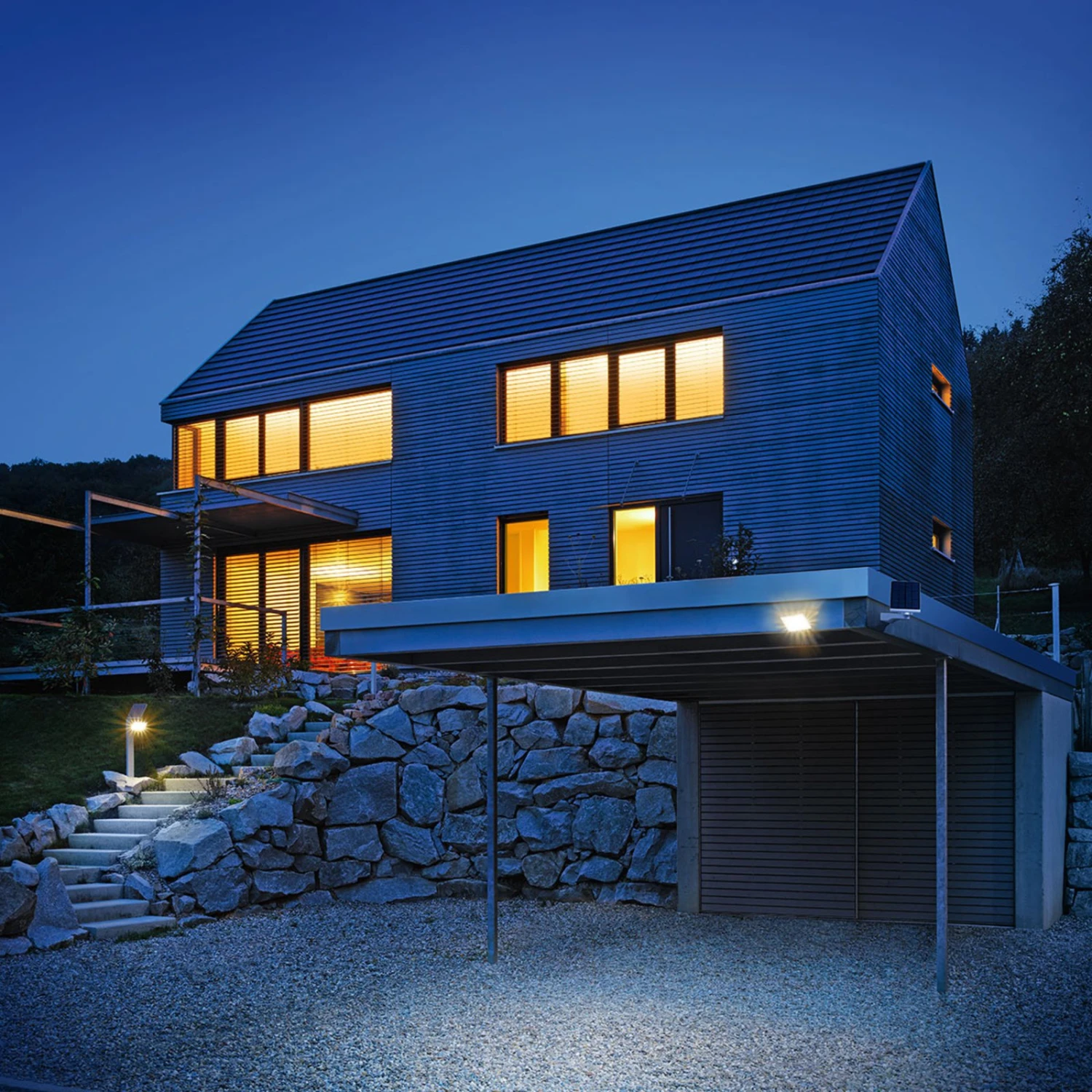 STEINEL XSolar L-S Solar-LED-Außenwandlampe Weiß – Bild 2