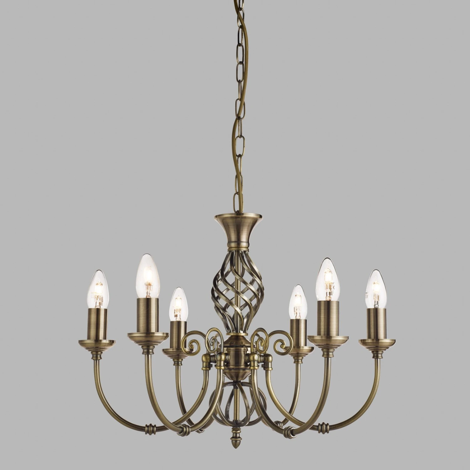 Kronleuchter Zanzibar 6-flammig In Altmessing – Bild 2