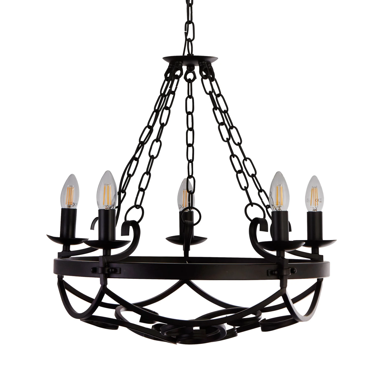 Kronleuchter Cartwheel III, Fünfflammig, Ø 54 Cm – Bild 2