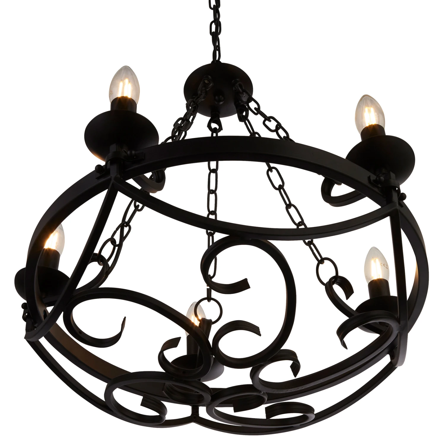 Kronleuchter Cartwheel III, Fünfflammig, Ø 54 Cm – Bild 7