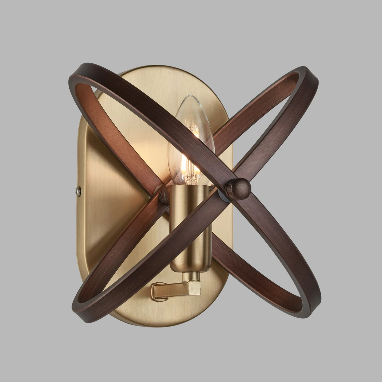 Wandleuchte Hoopla, Messing/bronze – Bild 2