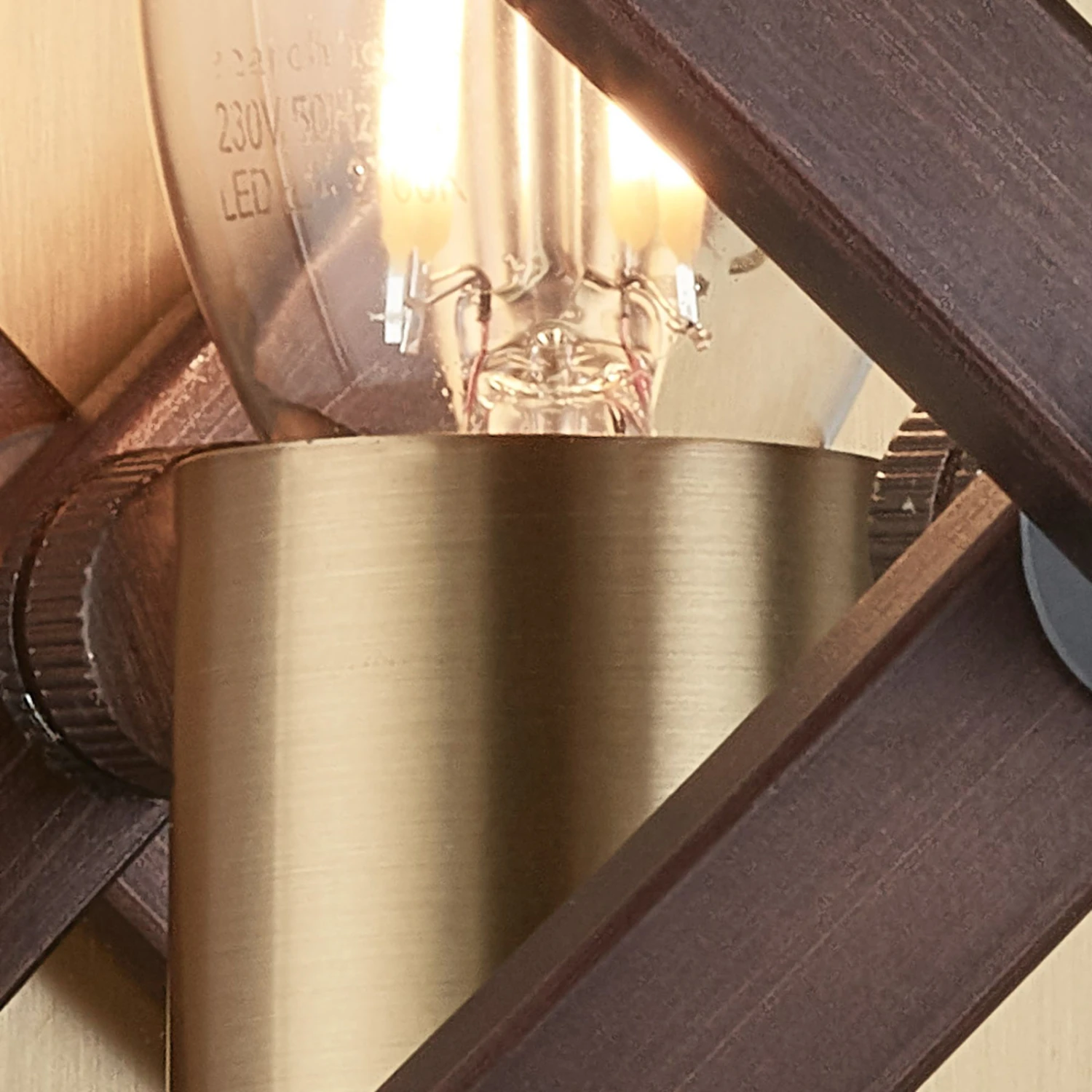 Wandleuchte Hoopla, Messing/bronze – Bild 3