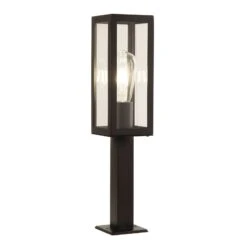 Sockelleuchte Box Aus Rostfreiem Stahl, Schwarz