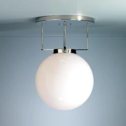 TECNOLUMEN DMB 26 Deckenleuchte, Nickel, 35 Cm