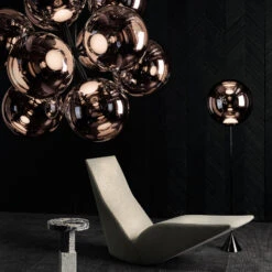 Tom Dixon Globe Burst Kronleuchter, Kupfer