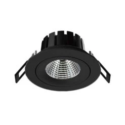 SLC DL04 LED-Einbauleuchte Schwarz 3.000 K