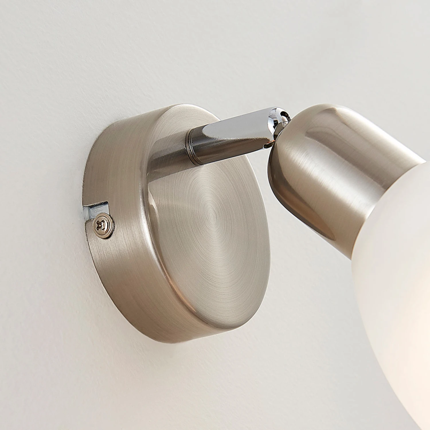 Wandleuchte Paulina, Nickel Satiniert – Bild 4