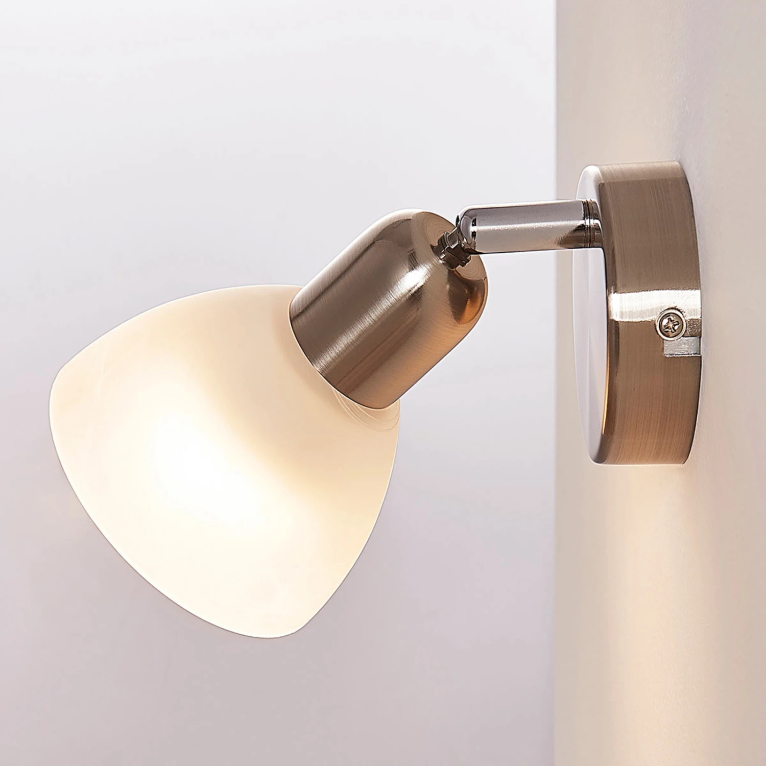Wandleuchte Paulina, Nickel Satiniert – Bild 6