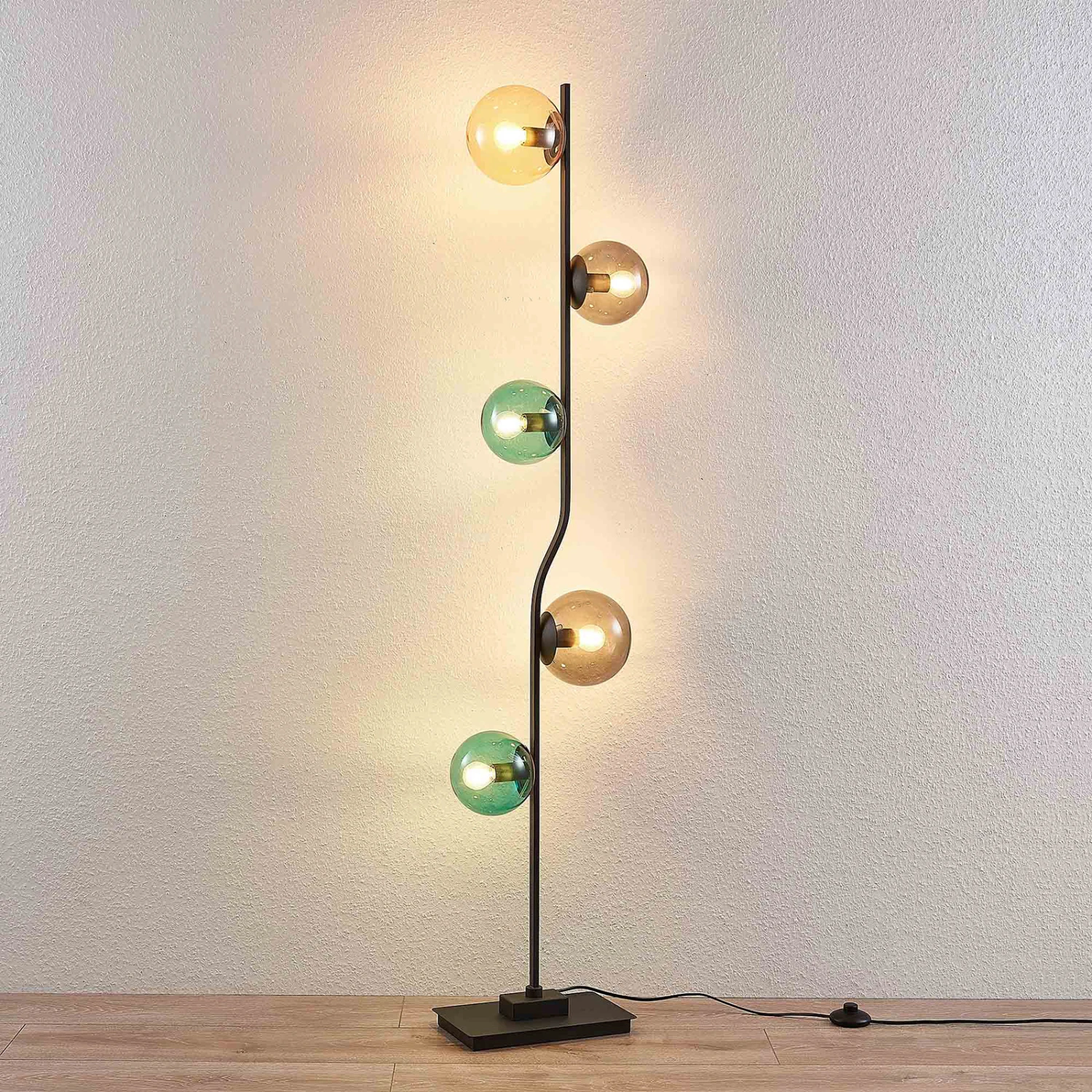 Lindby Avalyn Stehlampe, Mehrfarbig, Schwarz – Bild 5