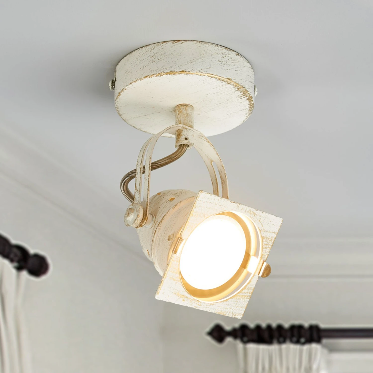 Weißer Spot Janek Mit GU10-Lampe