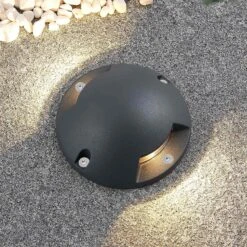 Lindby Huban LED-Bodenaufbauleuchte, Zweiflammig