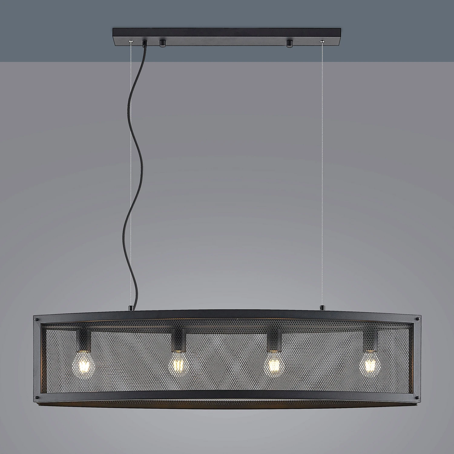 Lindby Mizgin Hängeleuchte Mit Gitter 4-flammig – Bild 8