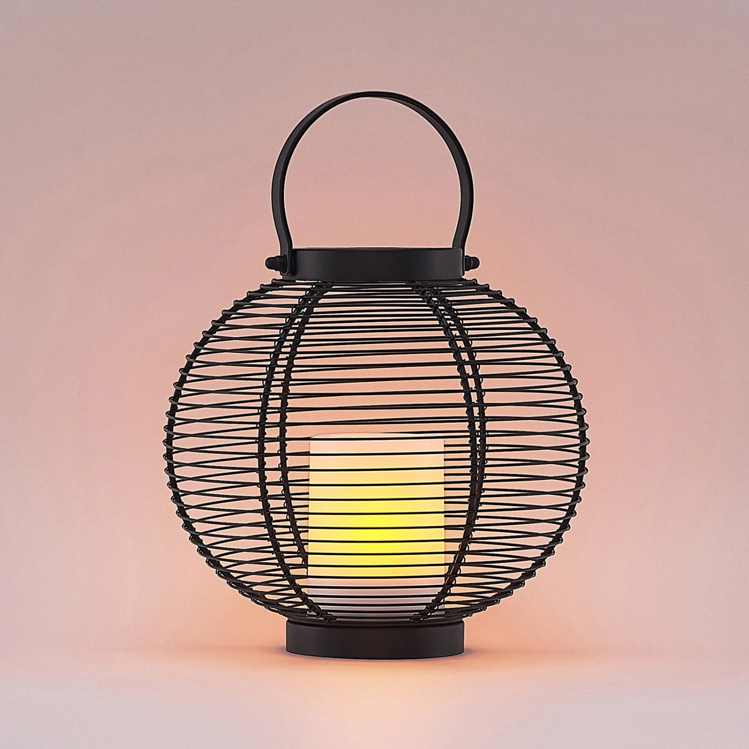 Lindby Mairuna LED-Solar-Laterne, Schwarz, 22,7 Cm – Bild 5