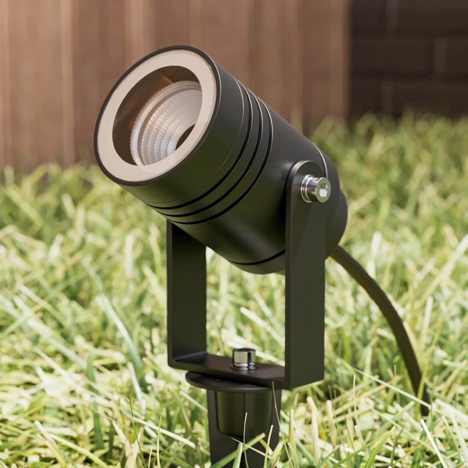 Lucande Außenstrahler Galina Mit Erdspieß, Dunkelgrau 10cm – Bild 7